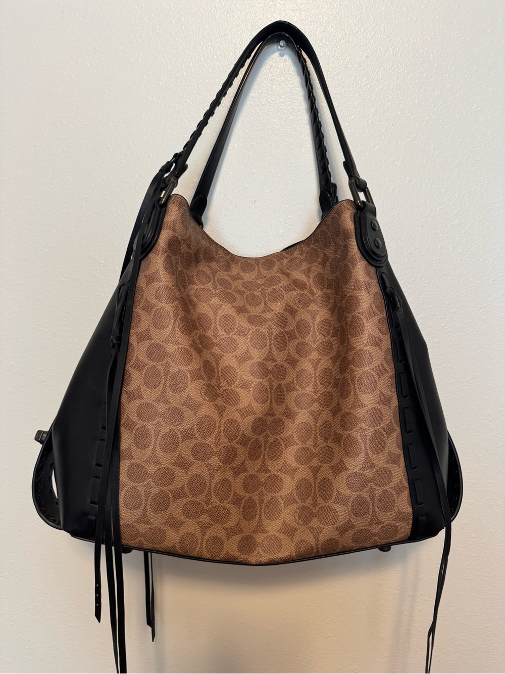 Coach Brown Monogram Hobo Bag